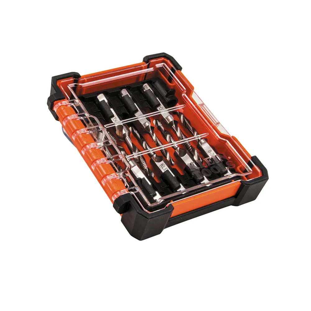Kit de herramientas para perforar y roscar de 8 piezas